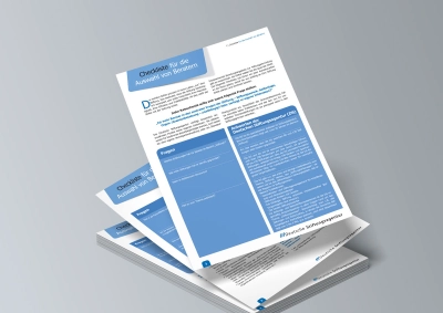 Checkliste - Auswahl von Beratern